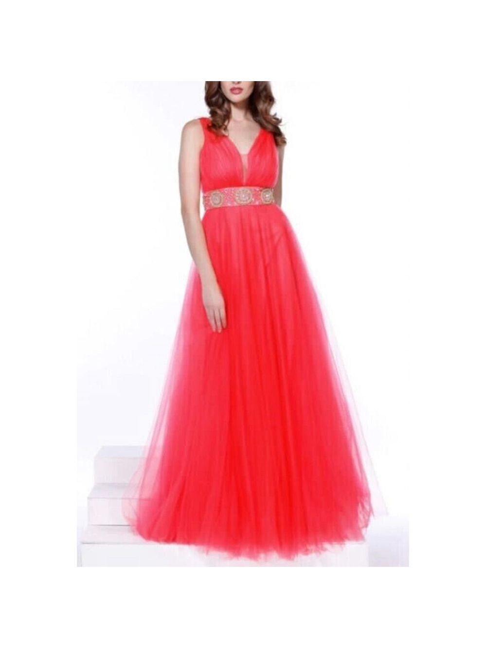 Nox Anabel 3134Prom Dress Size Large Red NWT